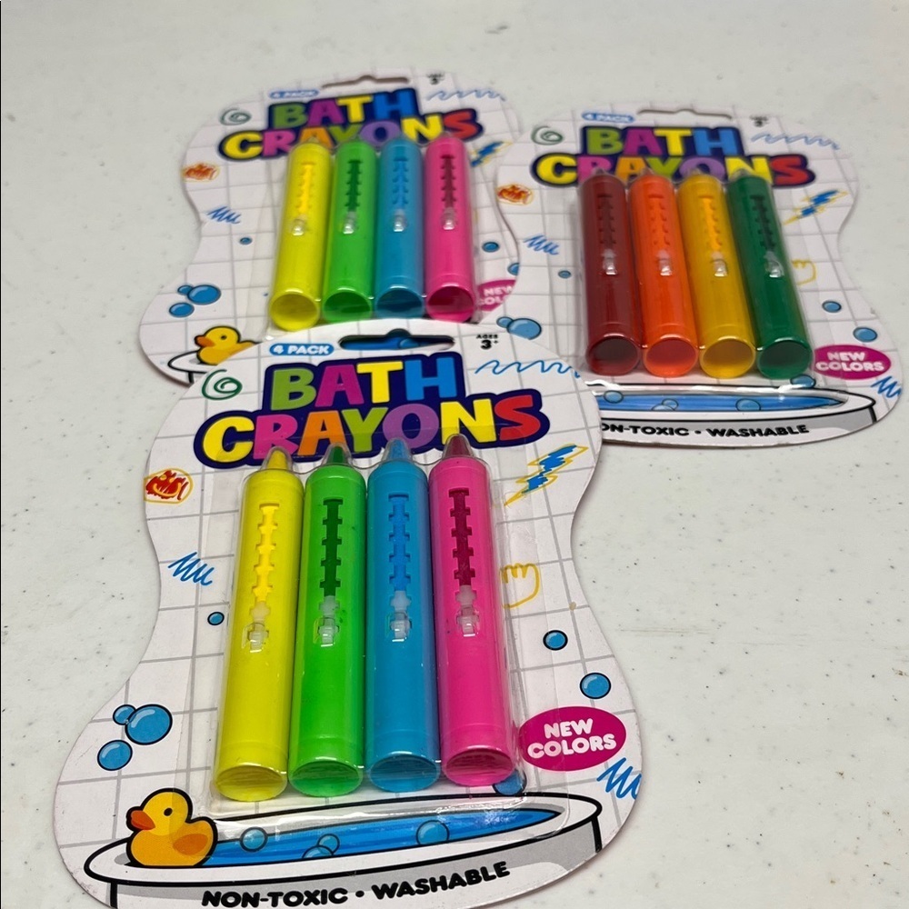 3 Kids Bath Crayons Set of 3